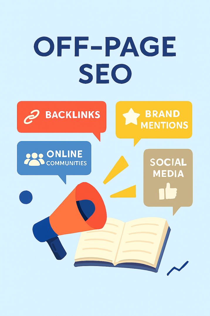 تصویر گرافیکی سئو خارجی سایت